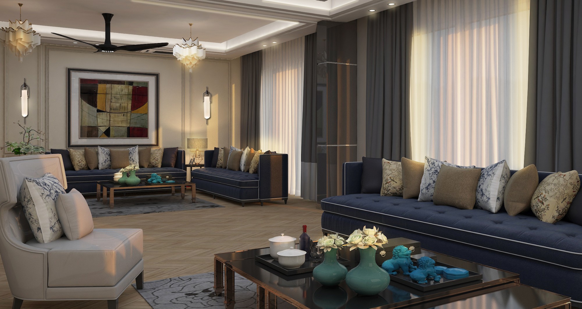 Drawing room design — home interior designers Gurugram