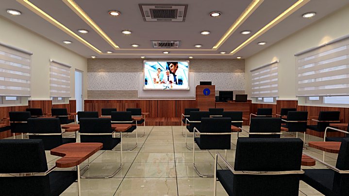 SBI Academy auditorium Gurugram — institutional architecture Delhi NCR